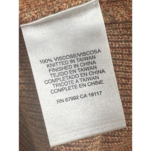 Sigrid Olsen Womens Knit Dark Orage Sleeveless Round V-Neck Tank Top XS Small - Picture 12 of 12